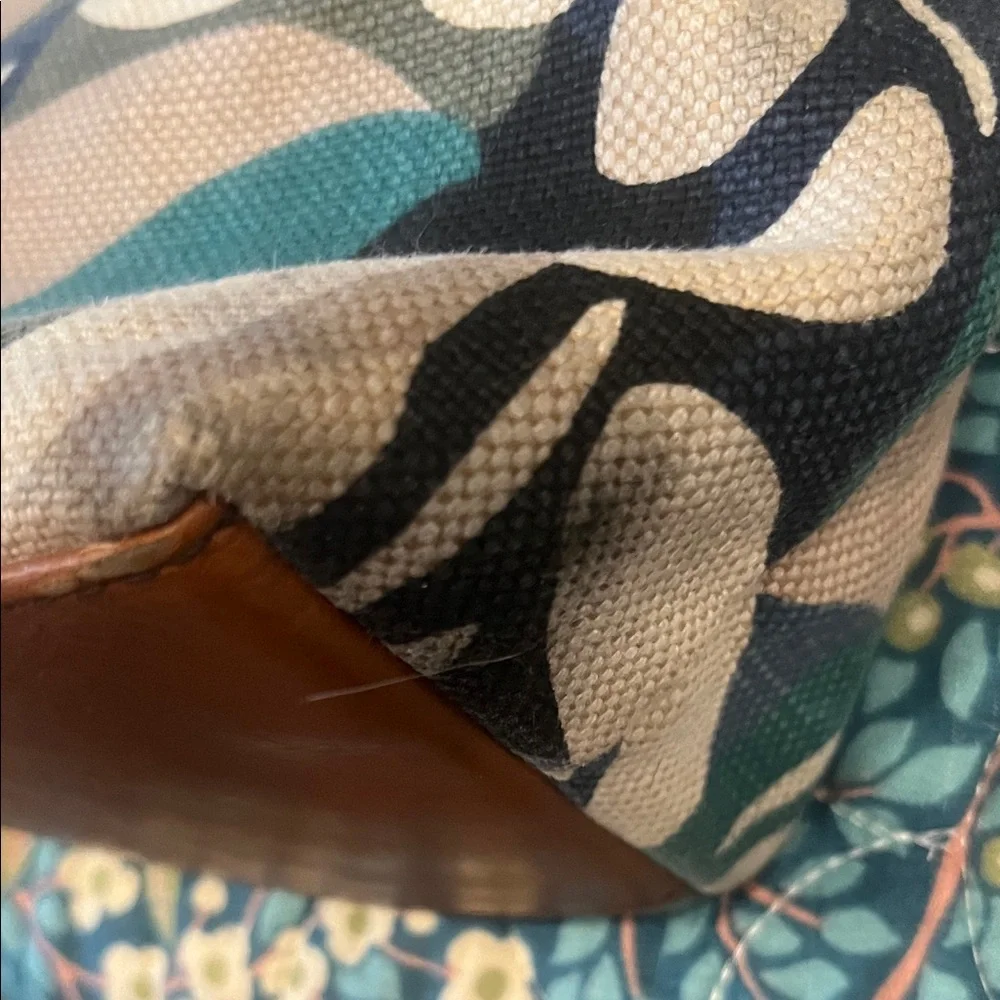 Fossil Rachel Colorful Leaf Pattern Tote Bag